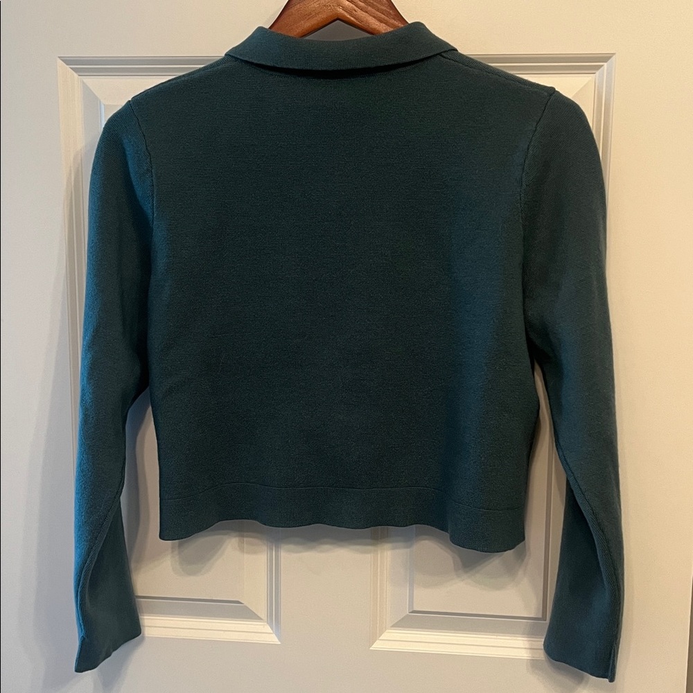 Sezane Green Women's Cardigan - Picture 6 of 9